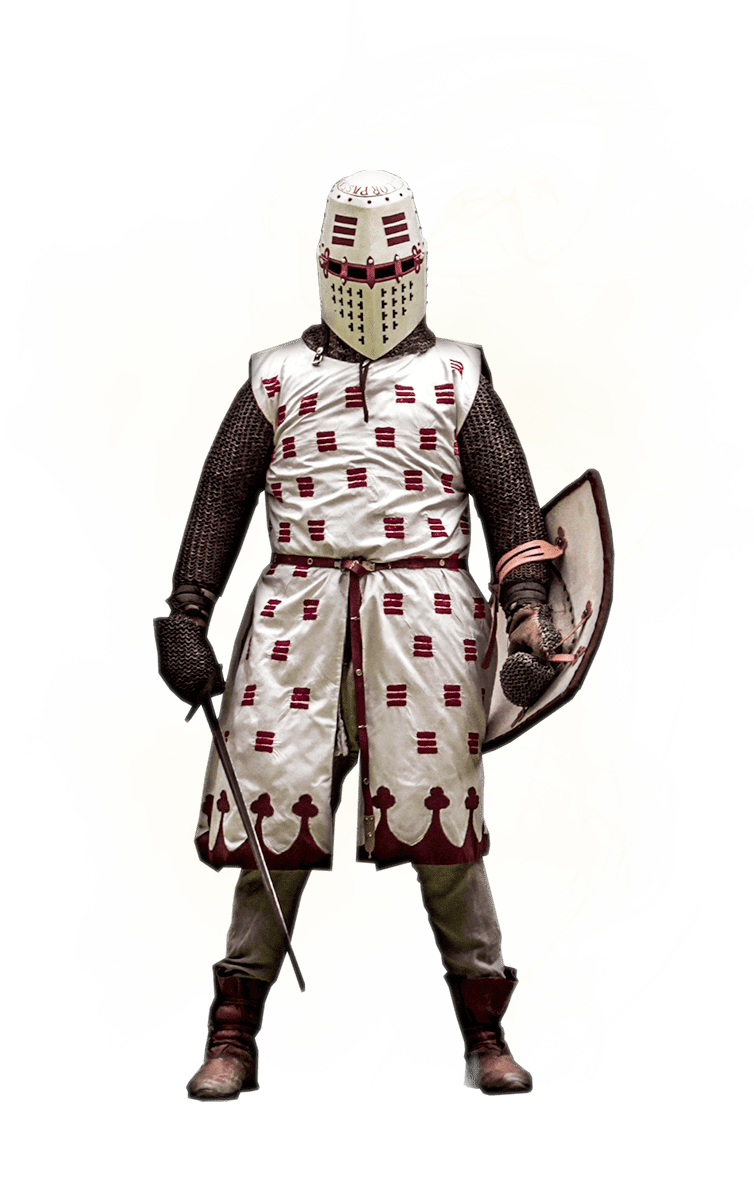 combat medieval en armure