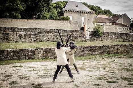 escrime médiévale à Montsaugeon